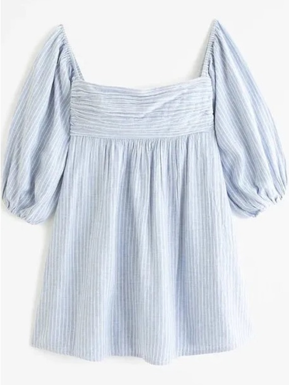 Abercrombie & Fitch Light Blue Striped Mini Dress